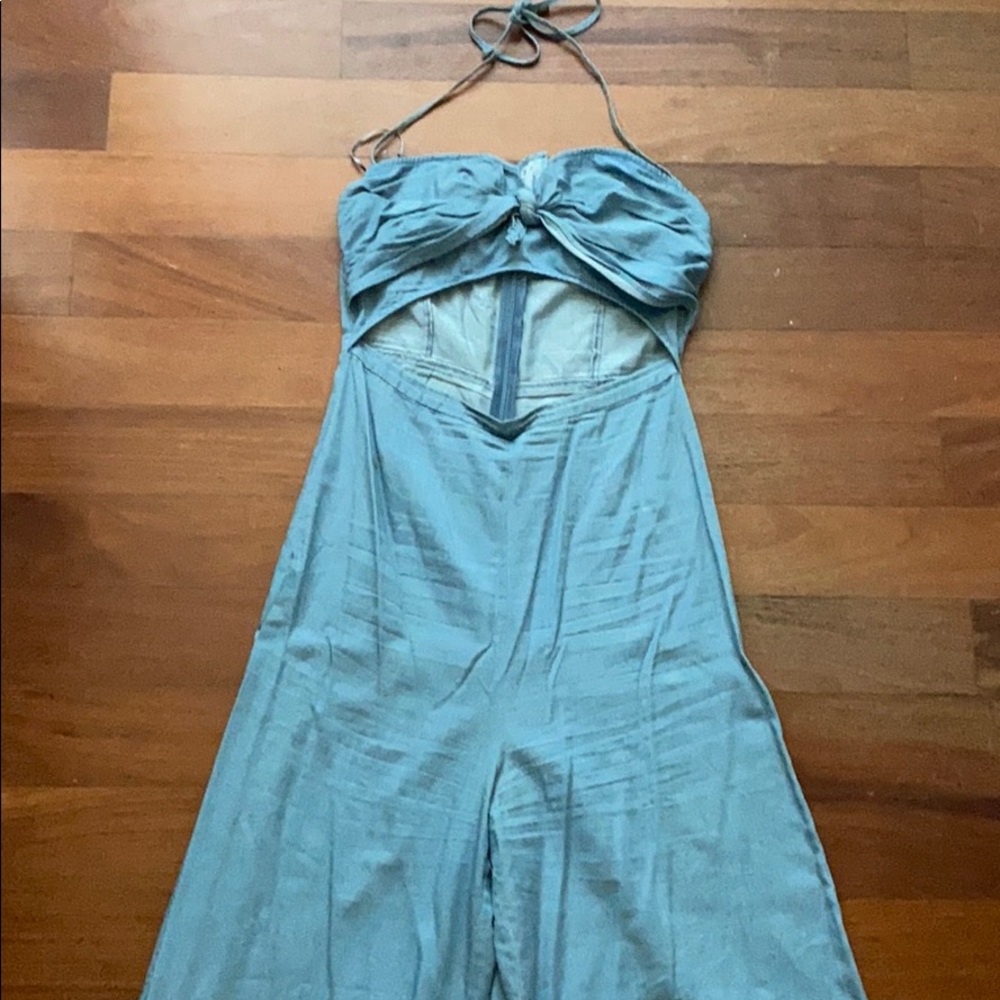 Bow Tye Flare Out Jumpsuit